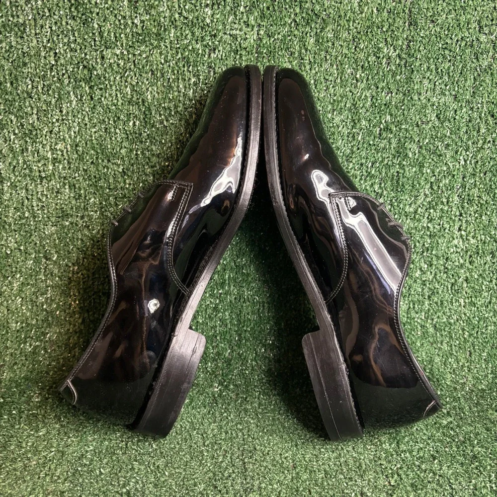 Allen Edmonds Spencer Patent Leather Formal Tuxedo Derby Shoes Black Mens 11.5 C